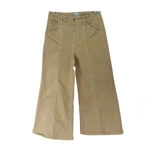 ANTHROPOLOGIE MAEVE  The Delaney Tan High Rise Cropped Jeans Size 29